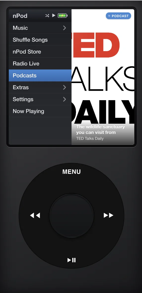 Podcasts list